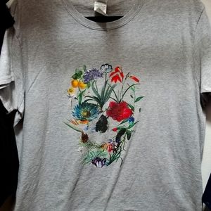 Floral Skull T-shirt